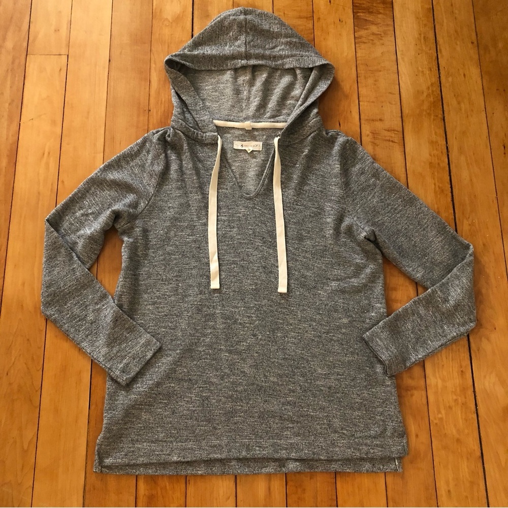 Lou & Grey Gray Hooded Sweatshirt